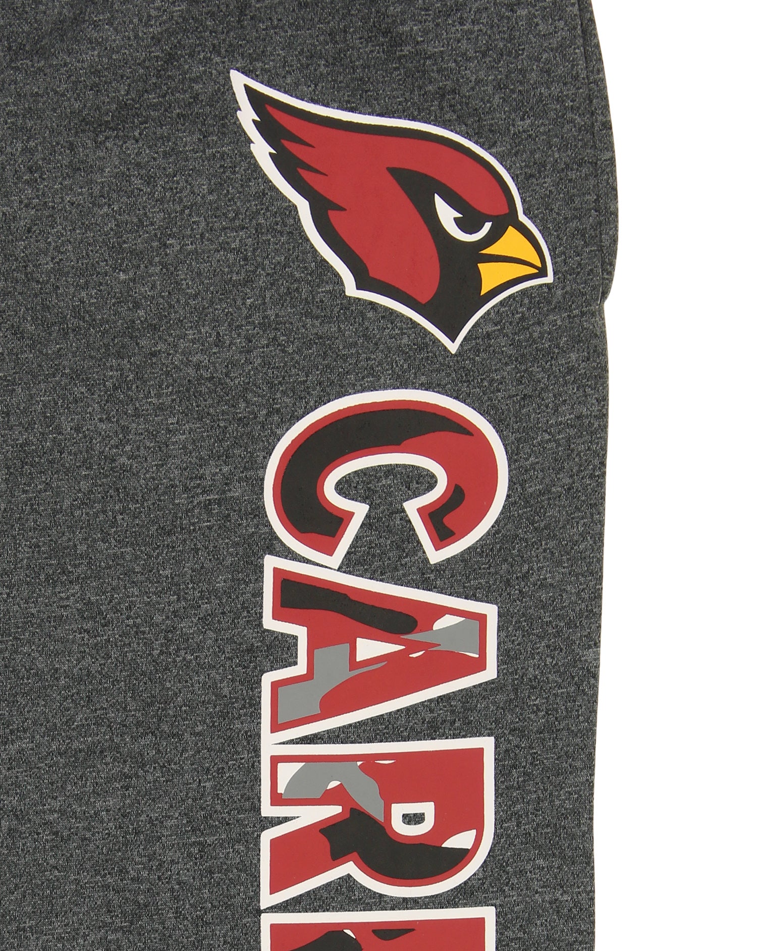 Zubaz NFL Men's Arizona Cardinals Poly Fleece Dark Heather Gray Sweatpants