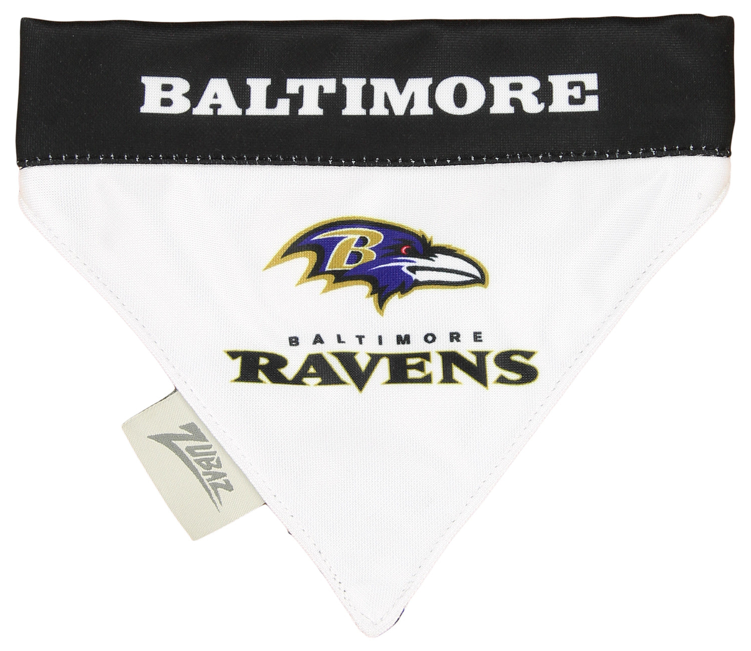 Zubaz X Pets First NFL Baltimore Ravens Reversible Bandana For Dogs & Cats