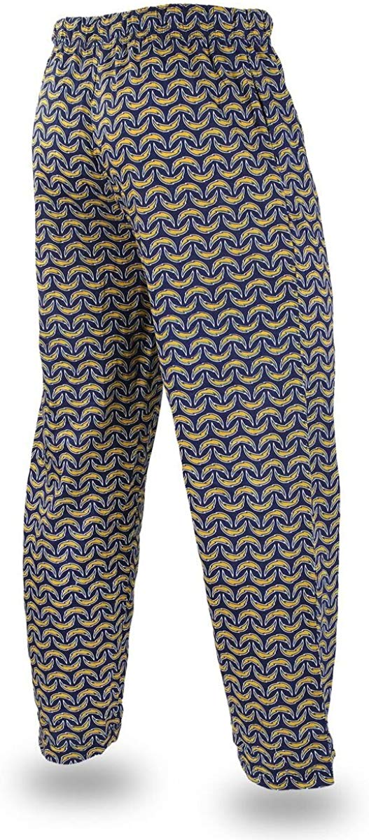 Zubaz NFL Football Men's Los Angeles Chargers Print Logo Comfy Pants