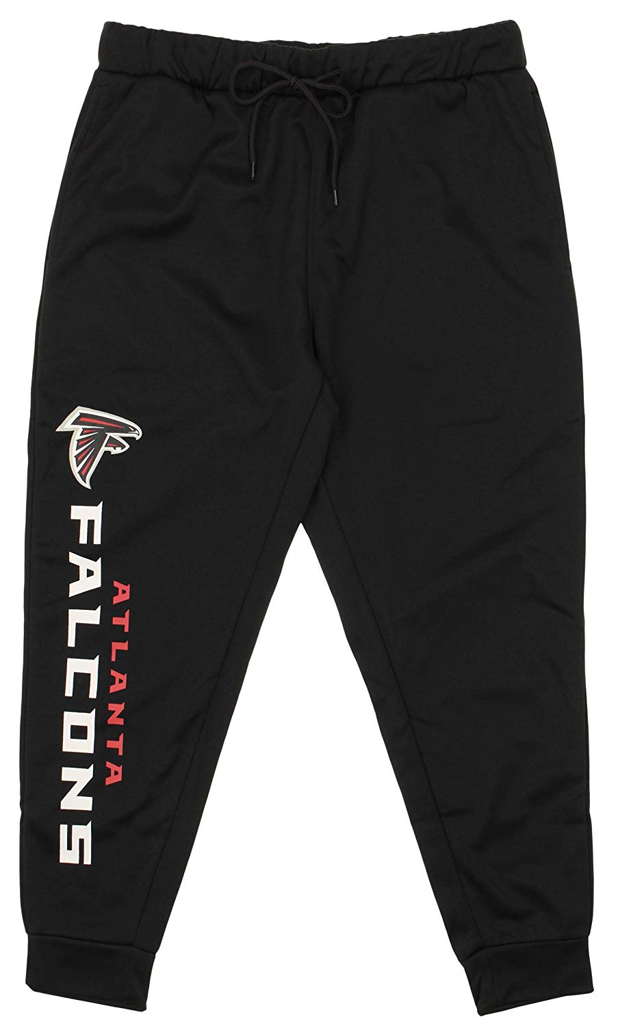 Zubaz NFL Atlanta Falcons Men's Poly Fleece Jogger, Black