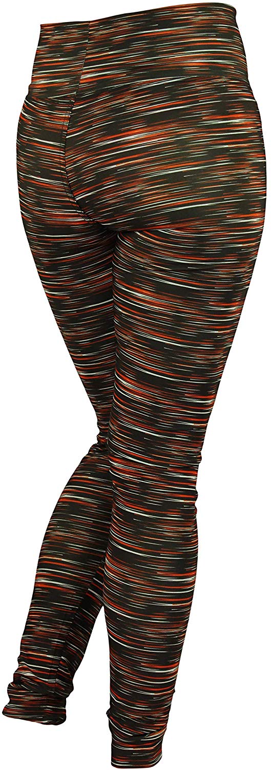 Zubaz NFL Football Women's Cleveland Browns Space Dye Legging