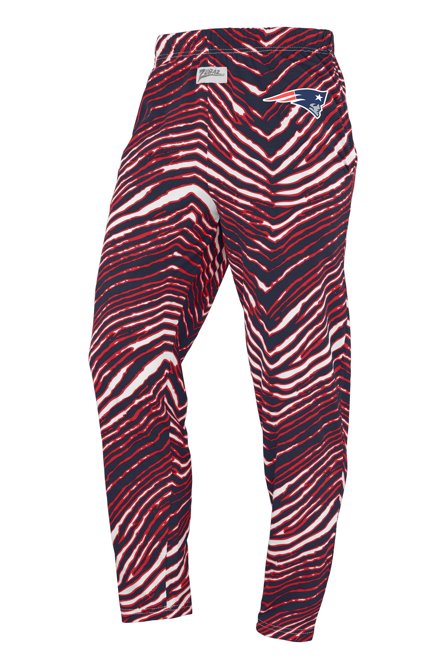 Zubaz NFL Adult Unisex Z88 Zebra Pants, New England Patriots For Men and Women