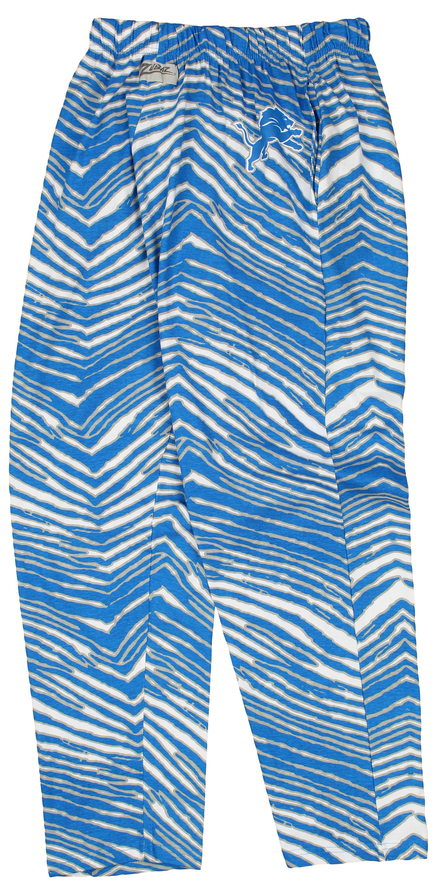 Zubaz Detroit Lions NFL Men's Zebra Left Hip Logo Lounge Pant