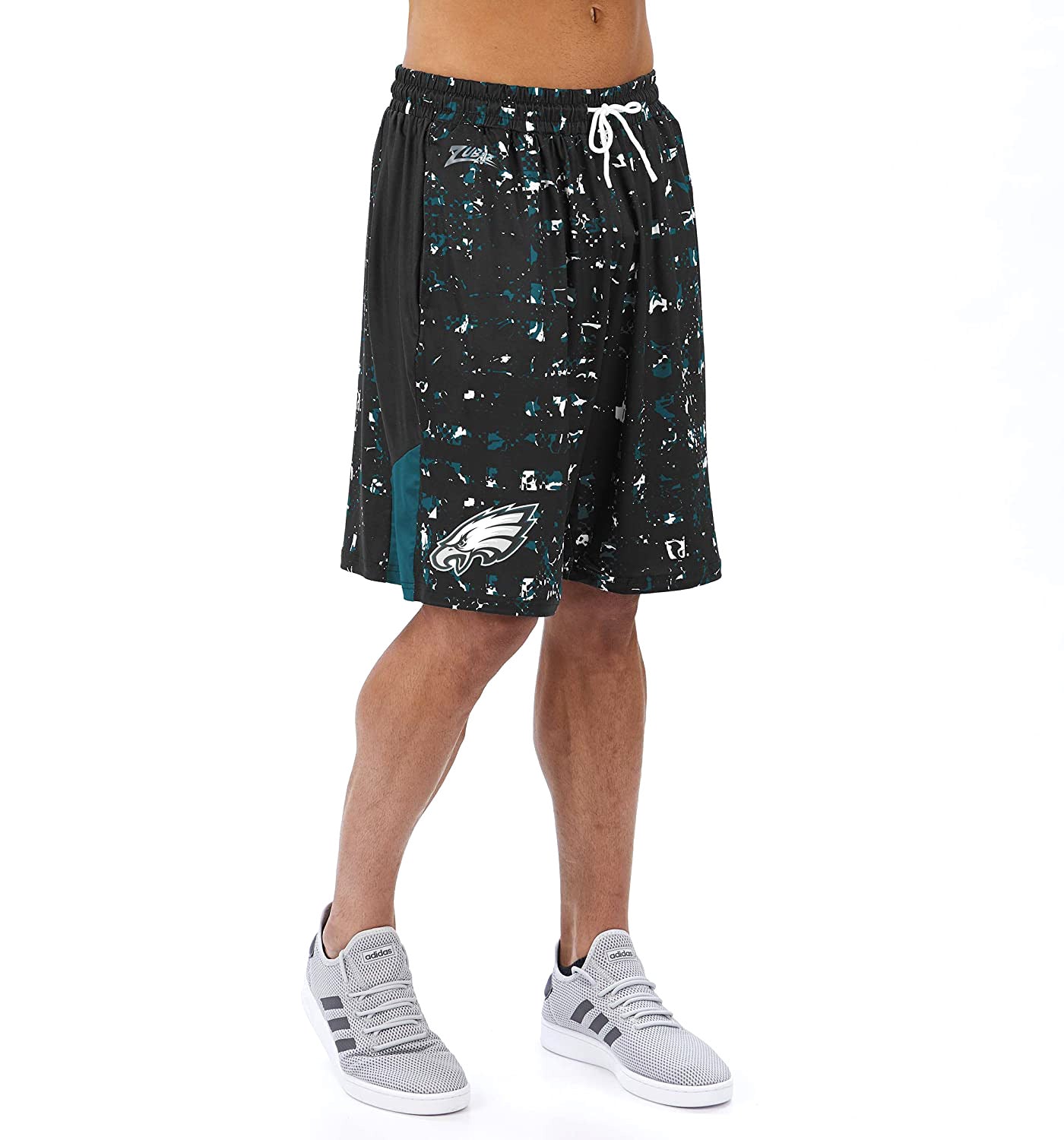 Zubaz NFL Men's Philadelphia Eagles Color Grid Shorts