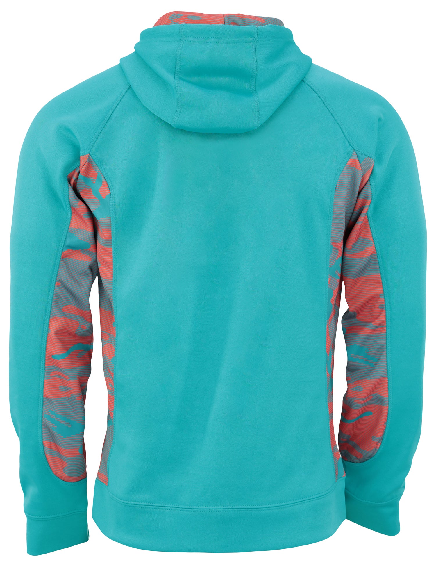 Zubaz NFL Men's Elevated Hoodie With Camo Lines, Miami Dolphins