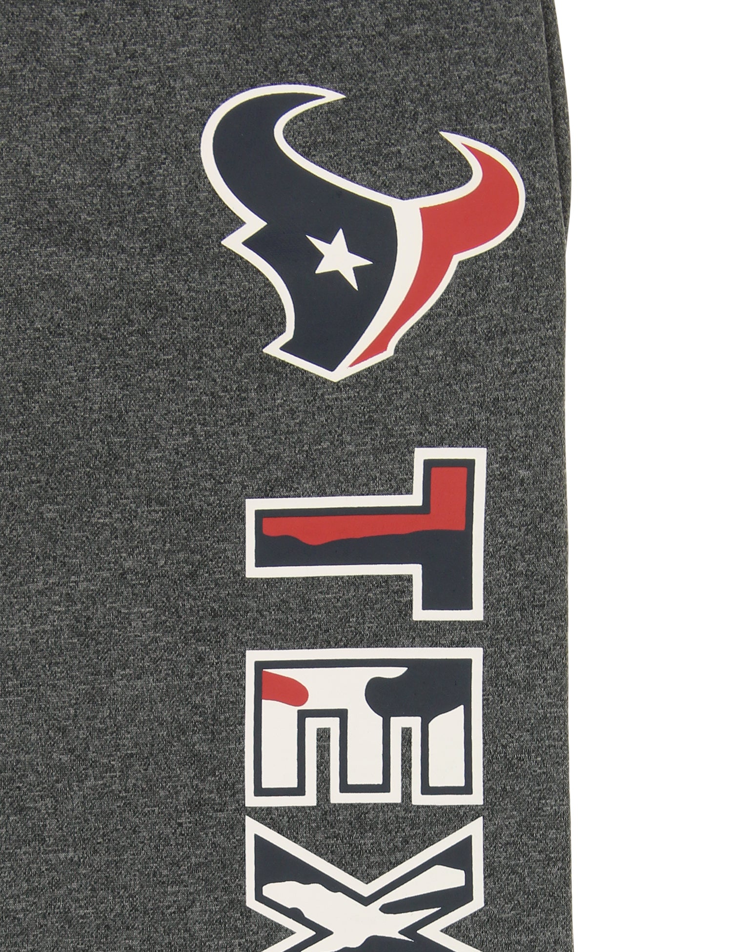 Zubaz NFL Men's Houston Texans Poly Fleece Dark Heather Gray Sweatpants