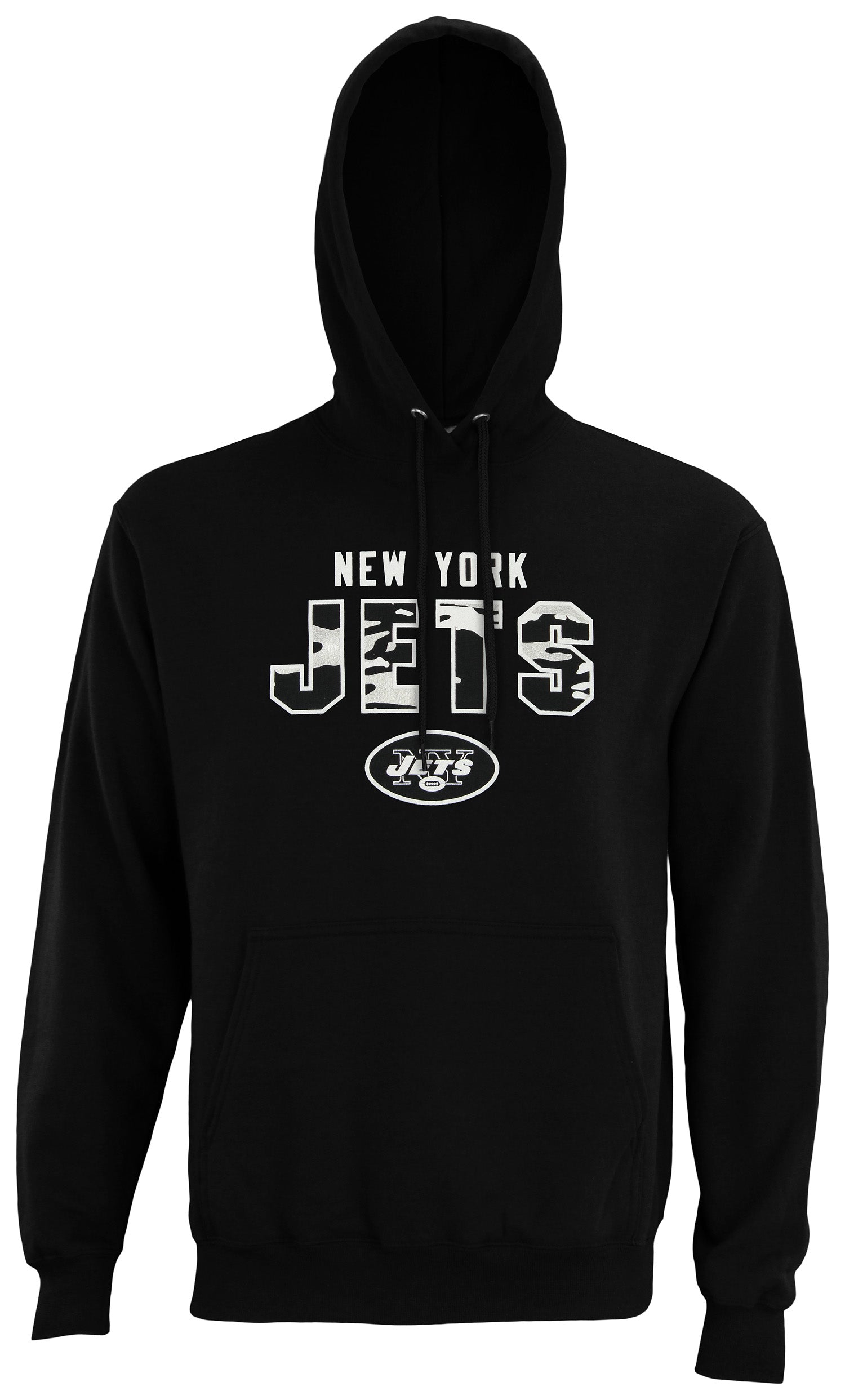 Zubaz NFL Men's New York Jets Camo Block Logo Hoodie