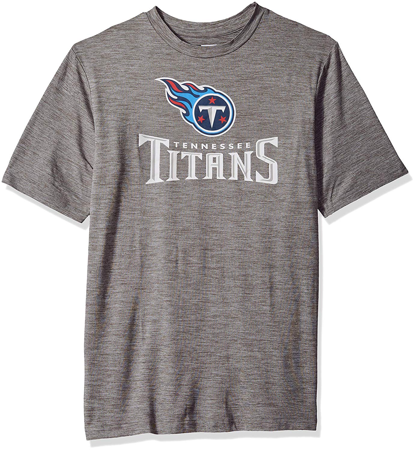 Zubaz NFL Men's Tennessee Titans Team Name and Logo Wordmark Tee