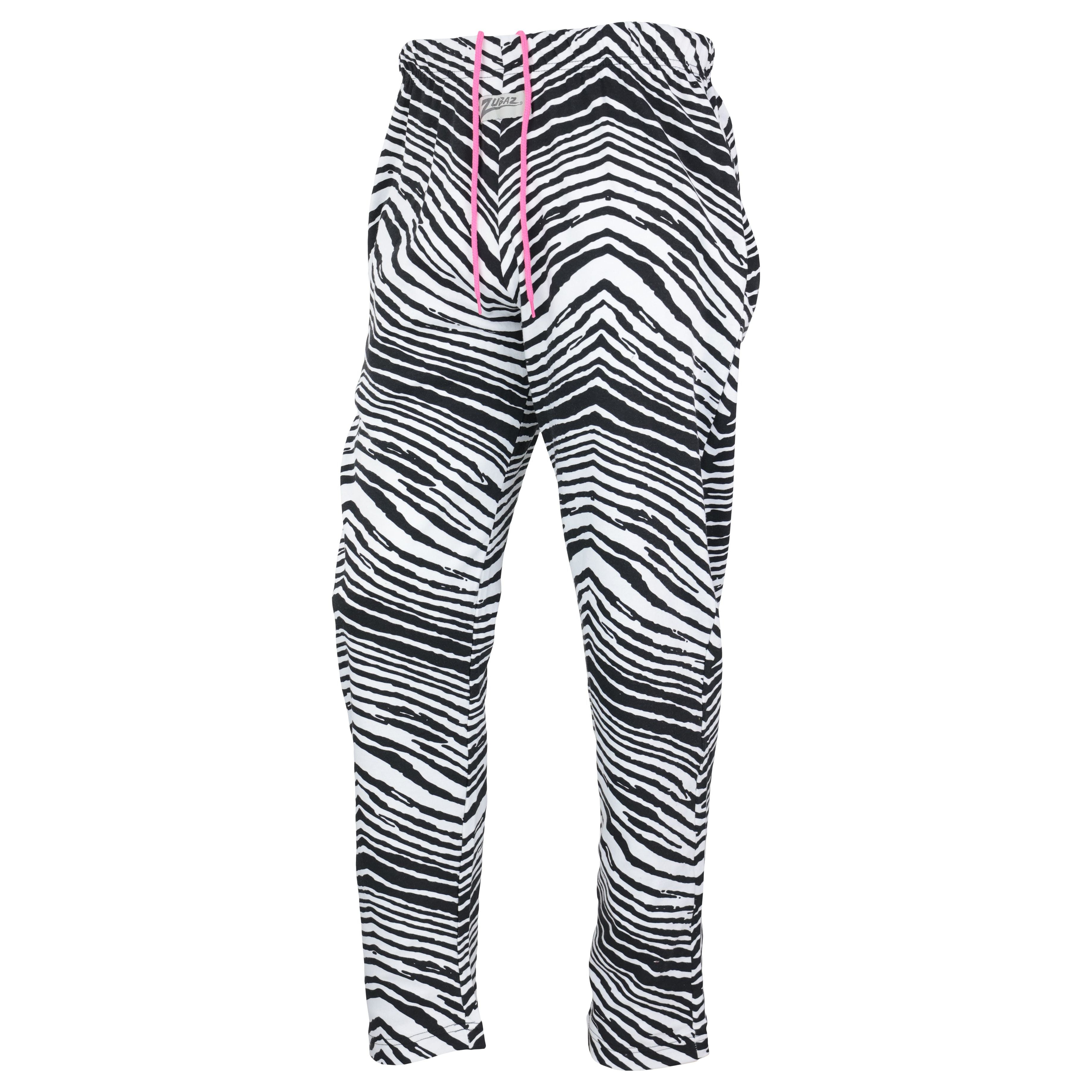 Zubaz 88 Men's The Original Pants - BLACK/WHITE ZEBRA