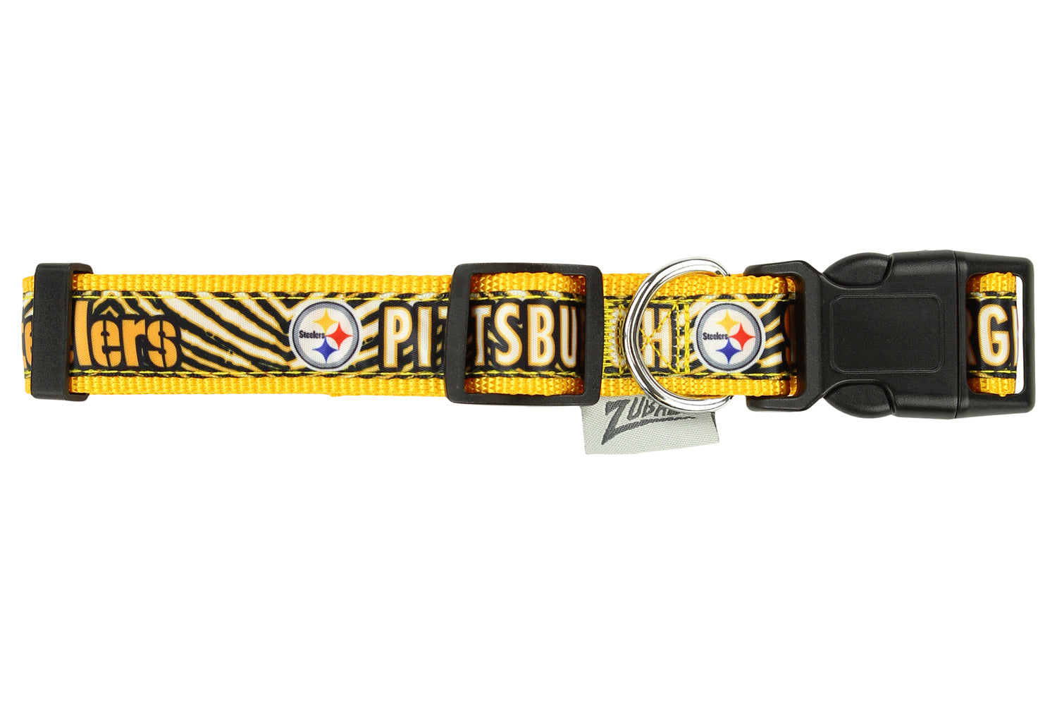 Zubaz X Pets First NFL Pittsburgh Steelers Team Adjustable Dog Collar