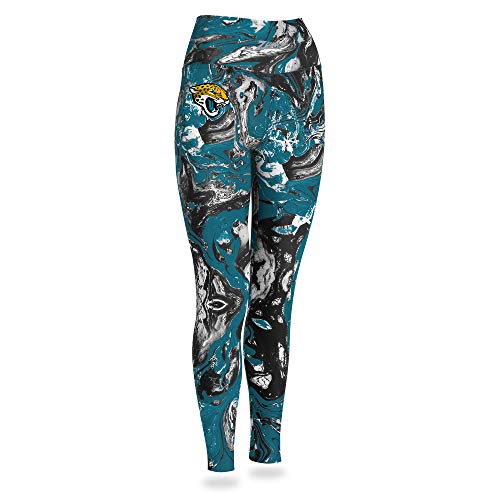 Zubaz NFL Women's Jacksonville Jaguars Team Swirl Leggings