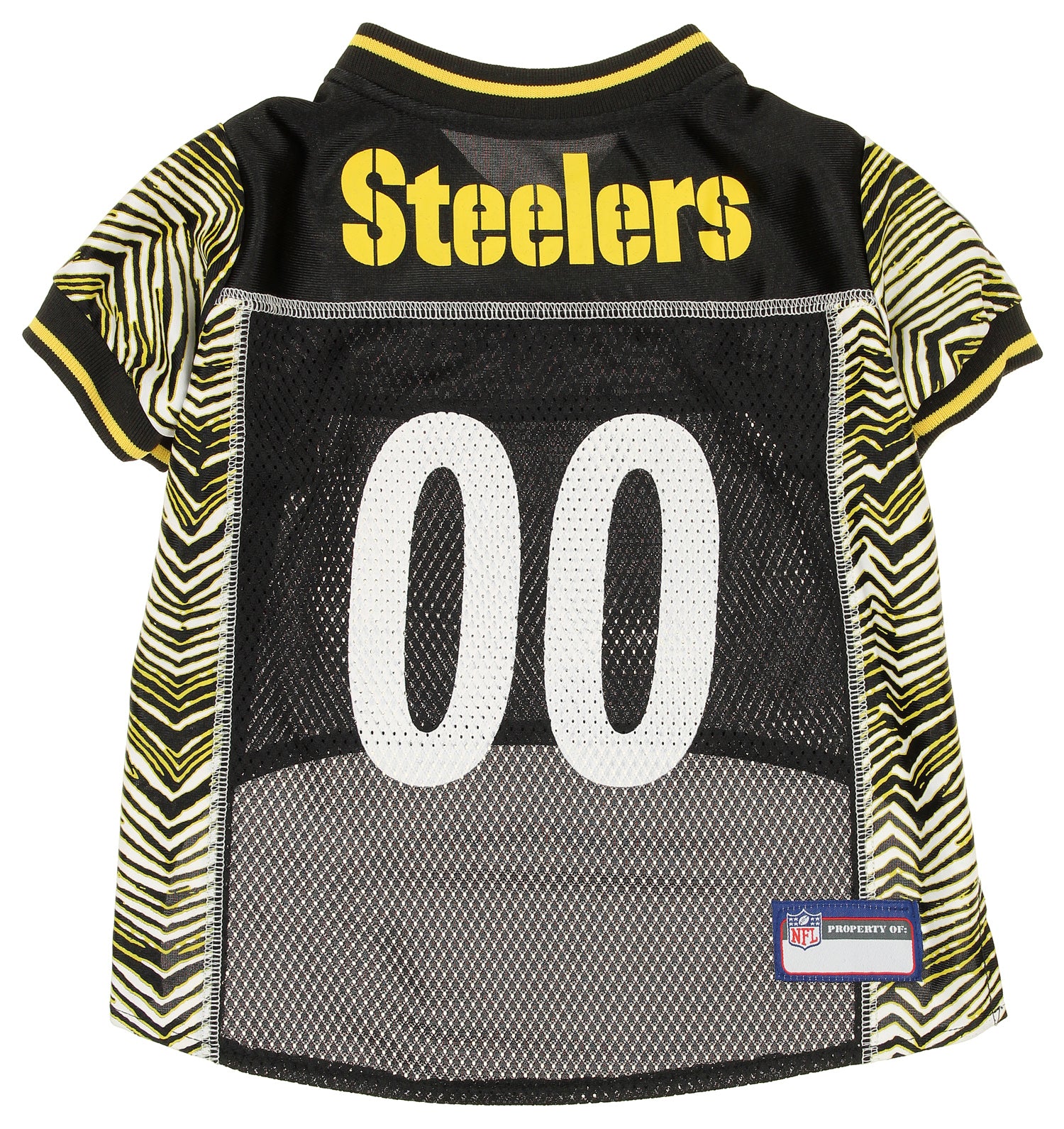 Zubaz X Pets First NFL Pittsburgh Steelers Team Pet Jersey For Dogs