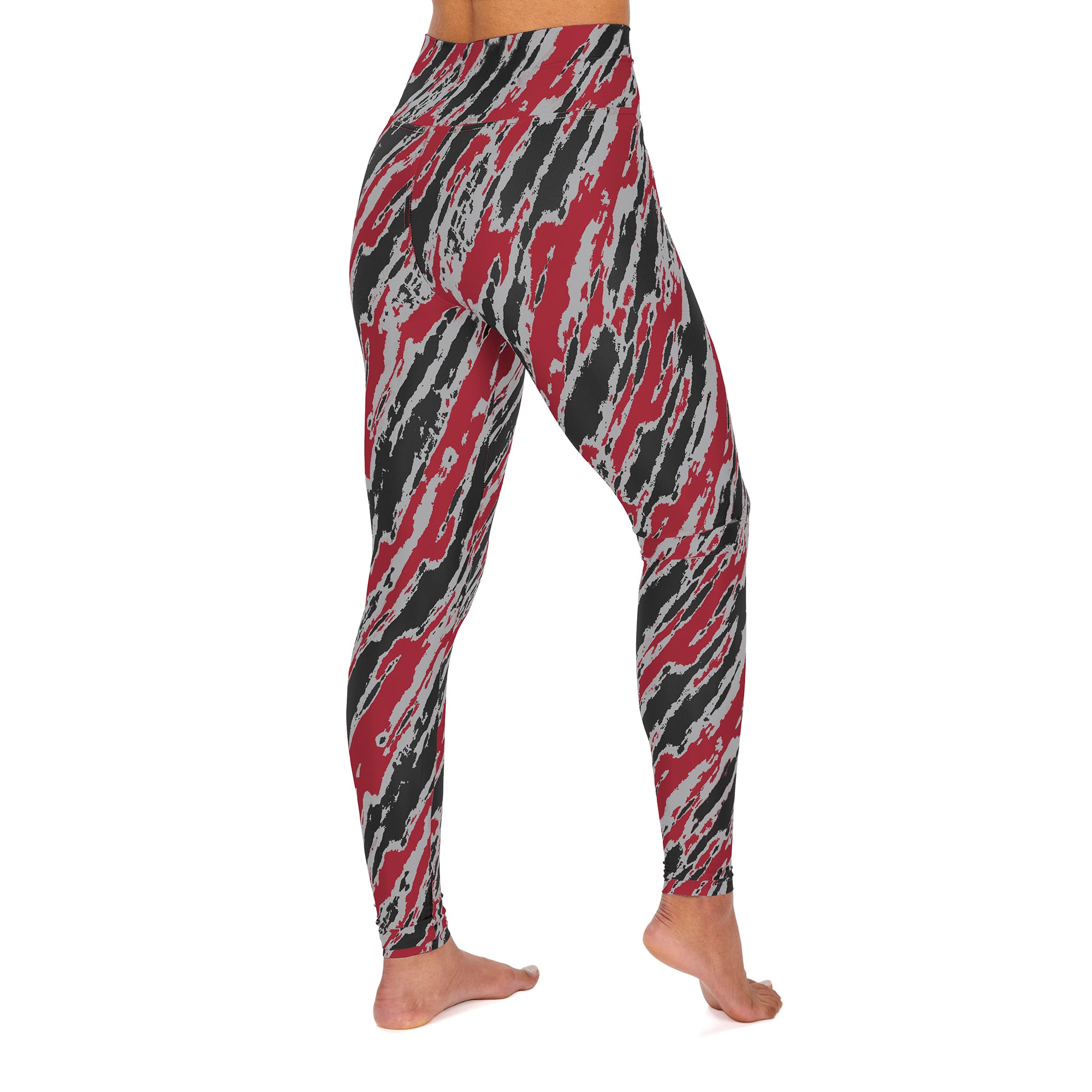 Zubaz NFL Women's Arizona Cardinals Diagonal Streak Leggings