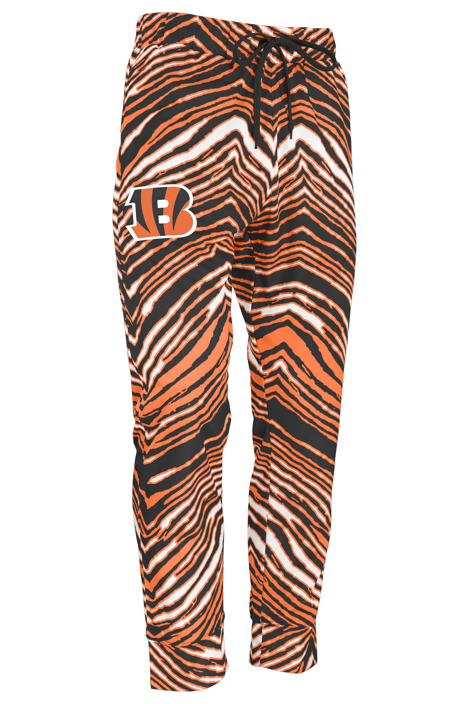 Zubaz NFL Men's Team Logo Zebra Sweatpants Cincinnati Bengals