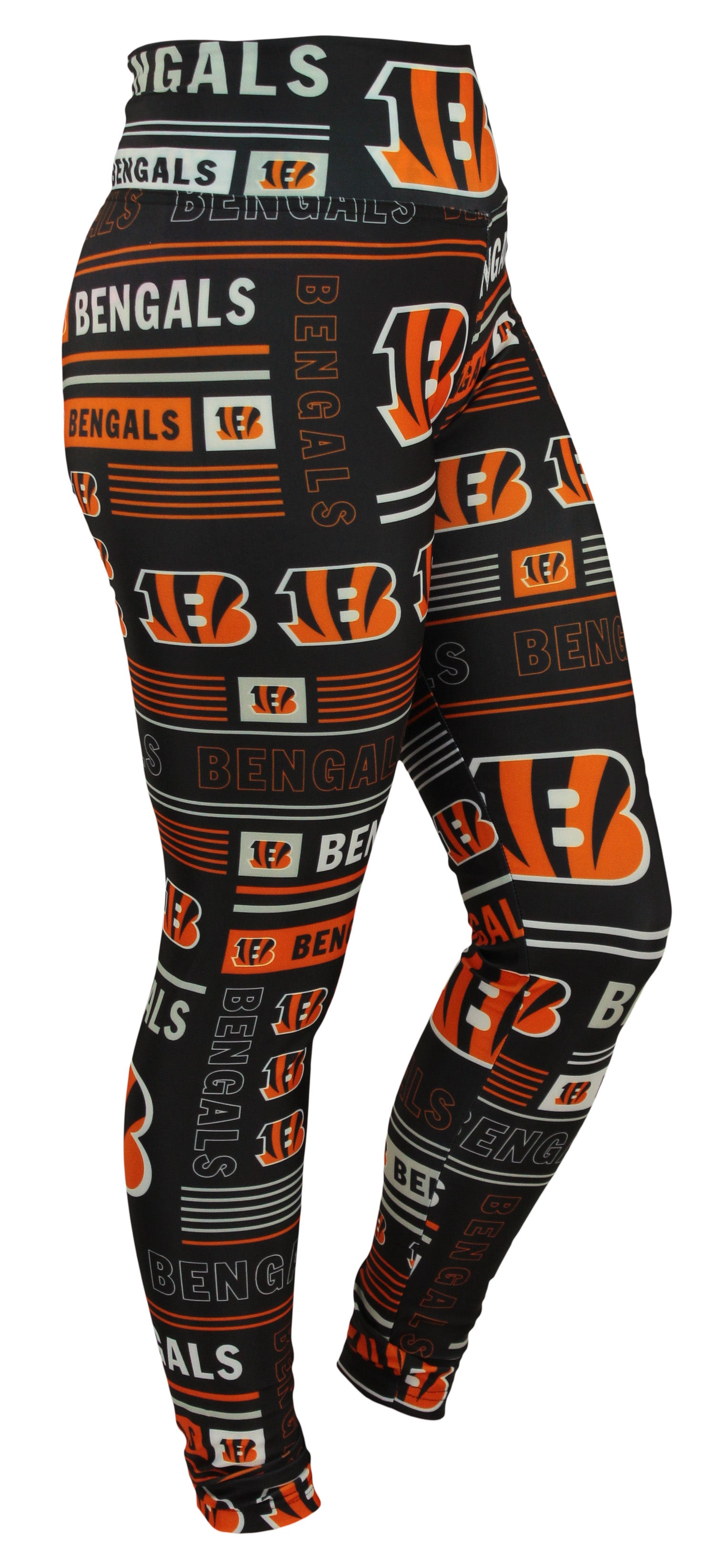 Zubaz NFL Cincinnati Bengals Women's Team Column Leggings