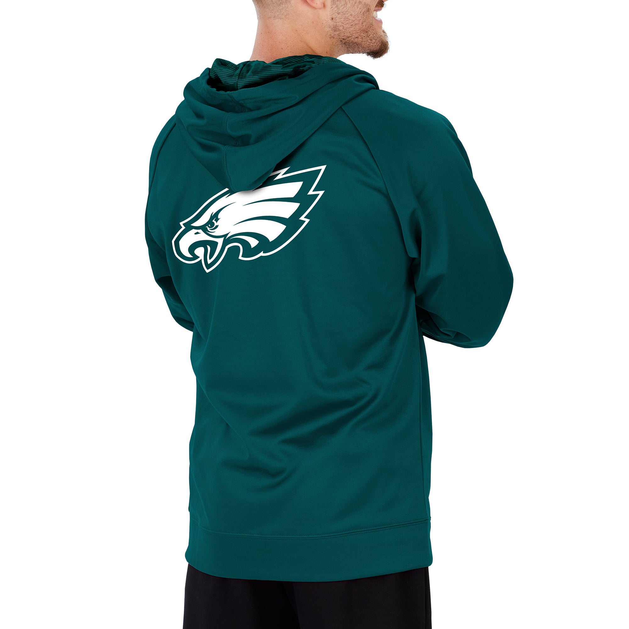 Philadelphia eagles full zip hoodie hotsell