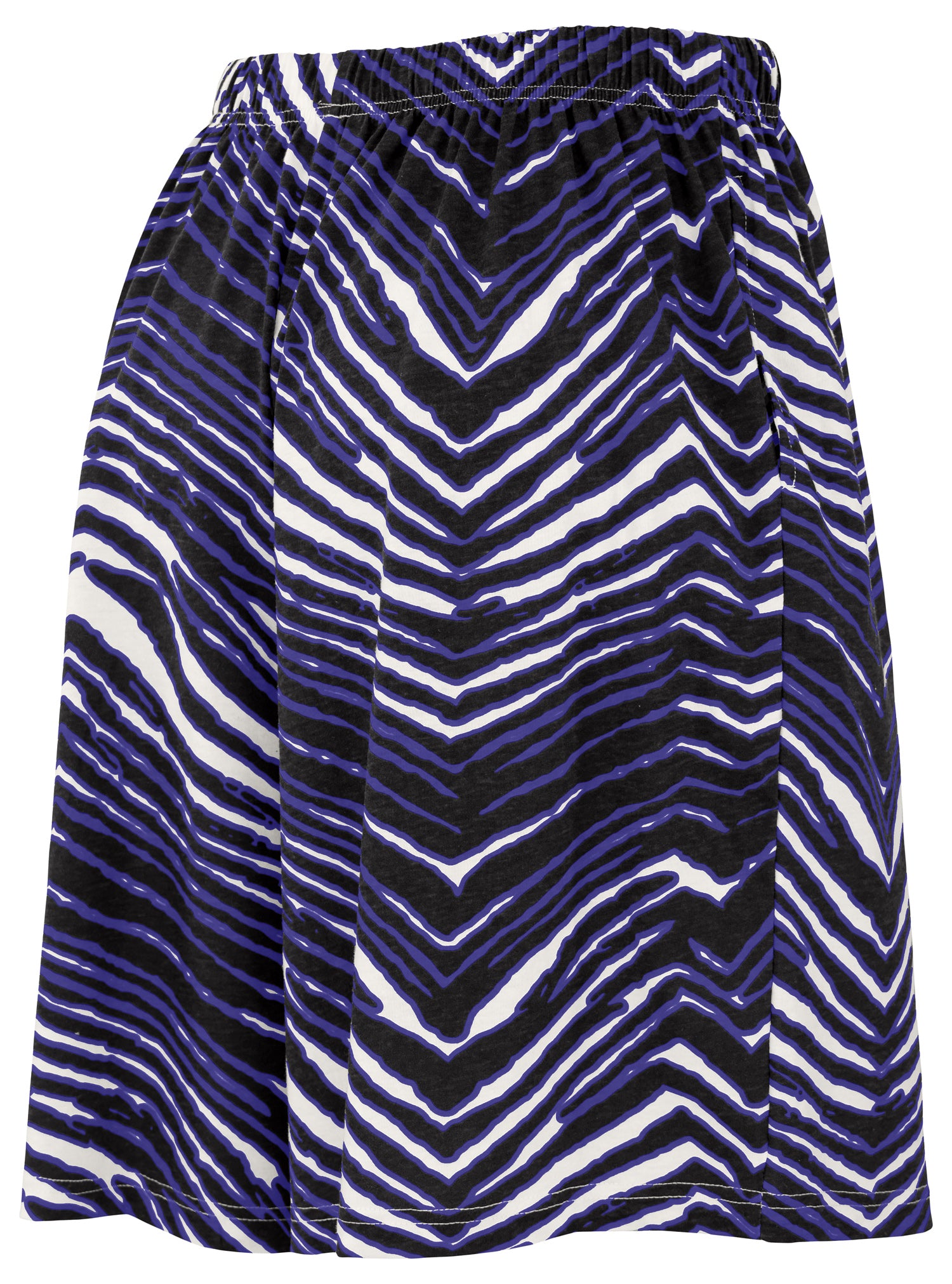 Zubaz NFL Adult Unisex Z88 Zebra Short for Men and Women, Baltimore Ravens