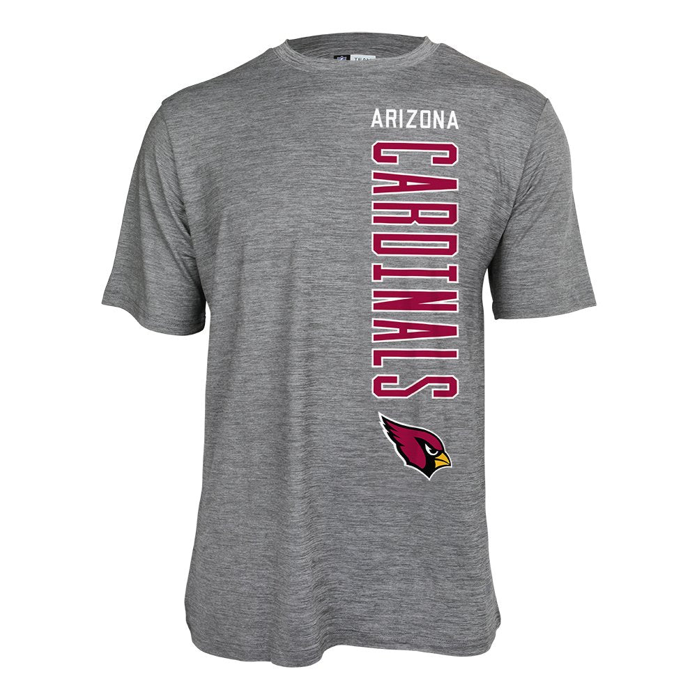 Zubaz NFL Men's Arizona Cardinals Vertical Team Name Graphic Tee
