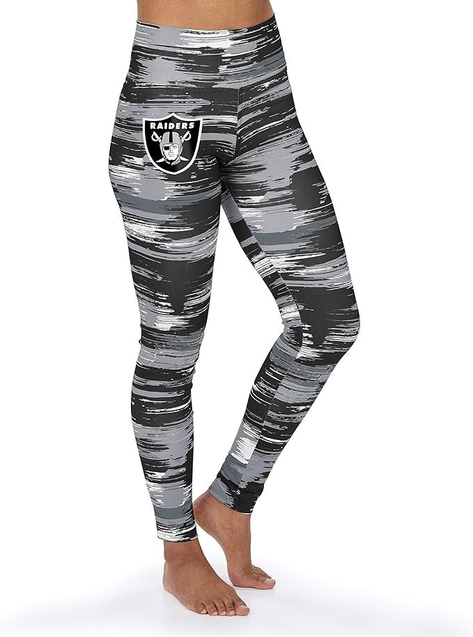 Zubaz NFL LAS VEGAS RAIDERS TEAM COLOR BRUSHED PAINT LEGGING