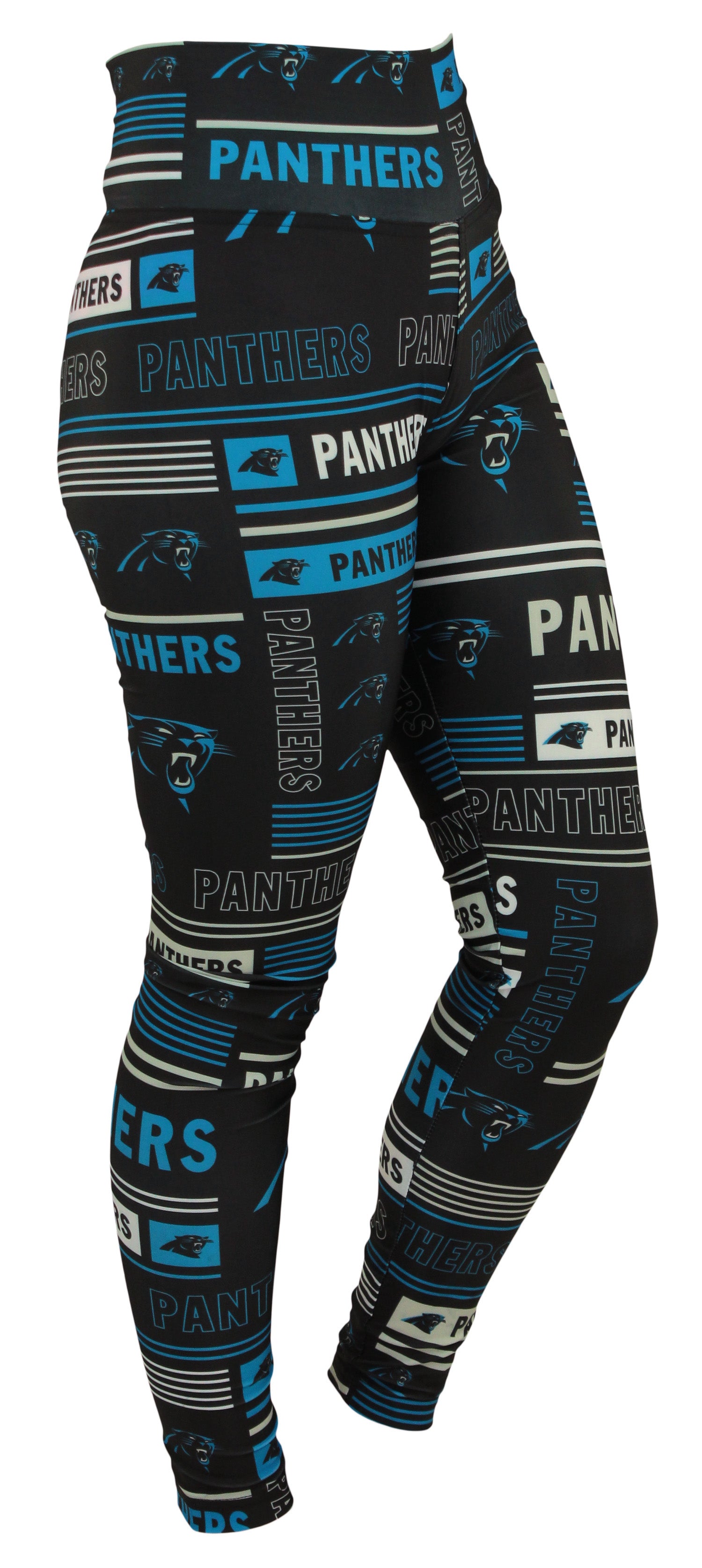 Zubaz NFL Carolina Panthers Women's Team Column Leggings