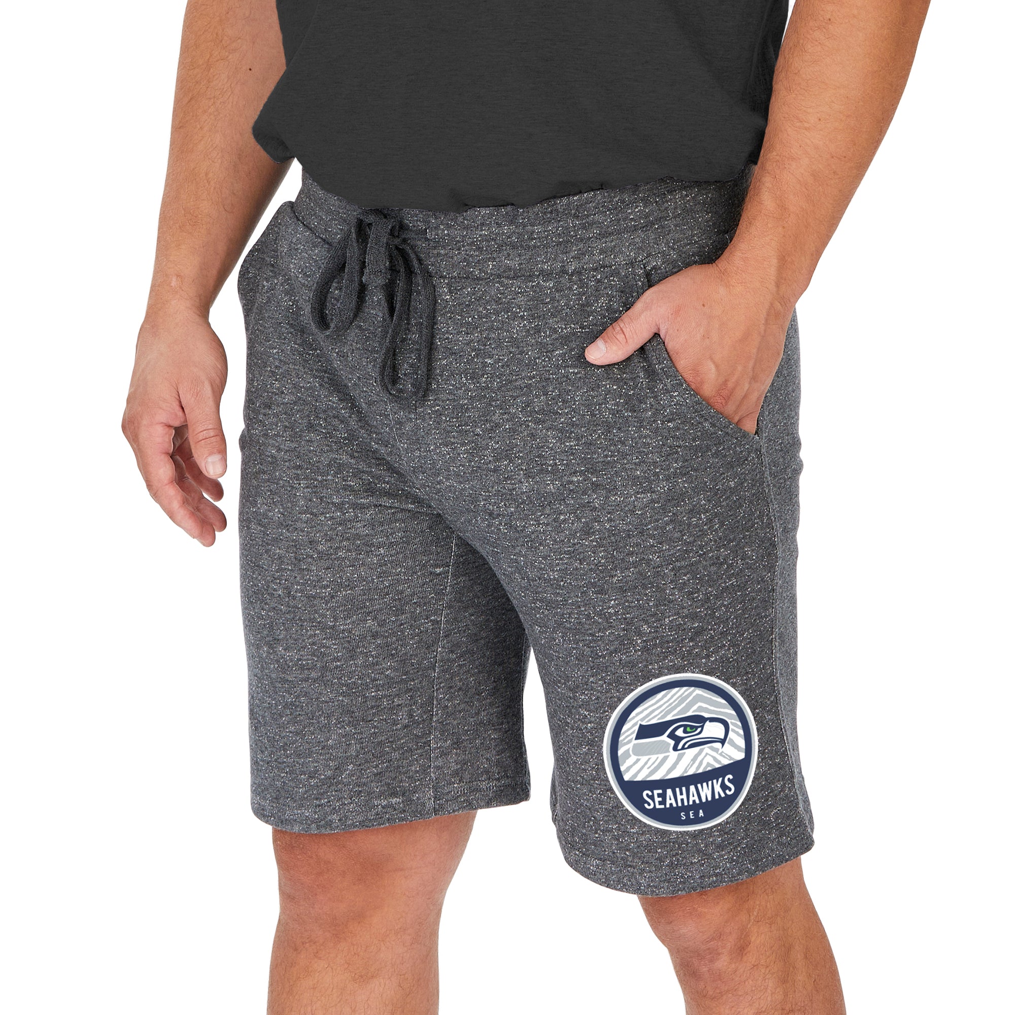 Zubaz NFL Men's Seattle Seahawks Sweat Short With Draw String