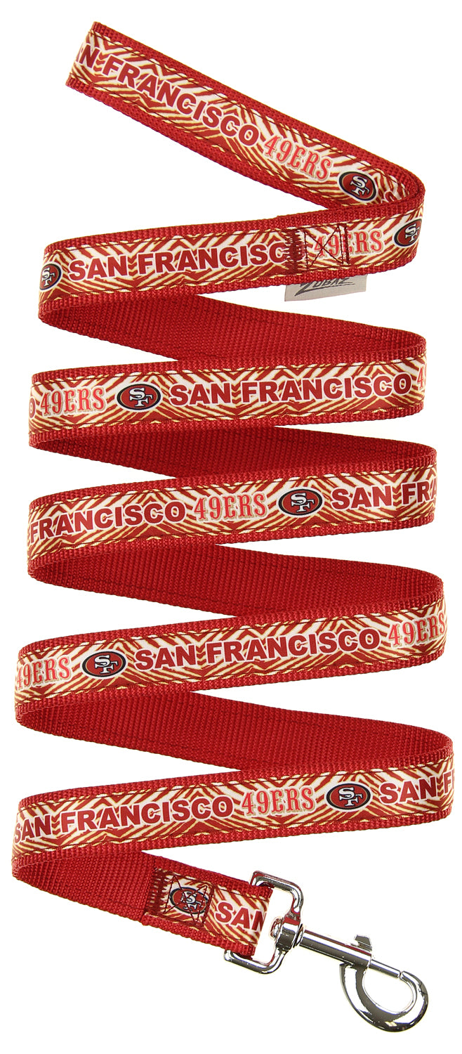 Zubaz X Pets First NFL San Francisco 49ers Team Logo Leash For Dogs