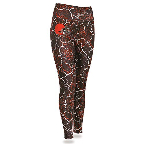 Zubaz NFL Women's Cleveland Browns Team Marble Leggings