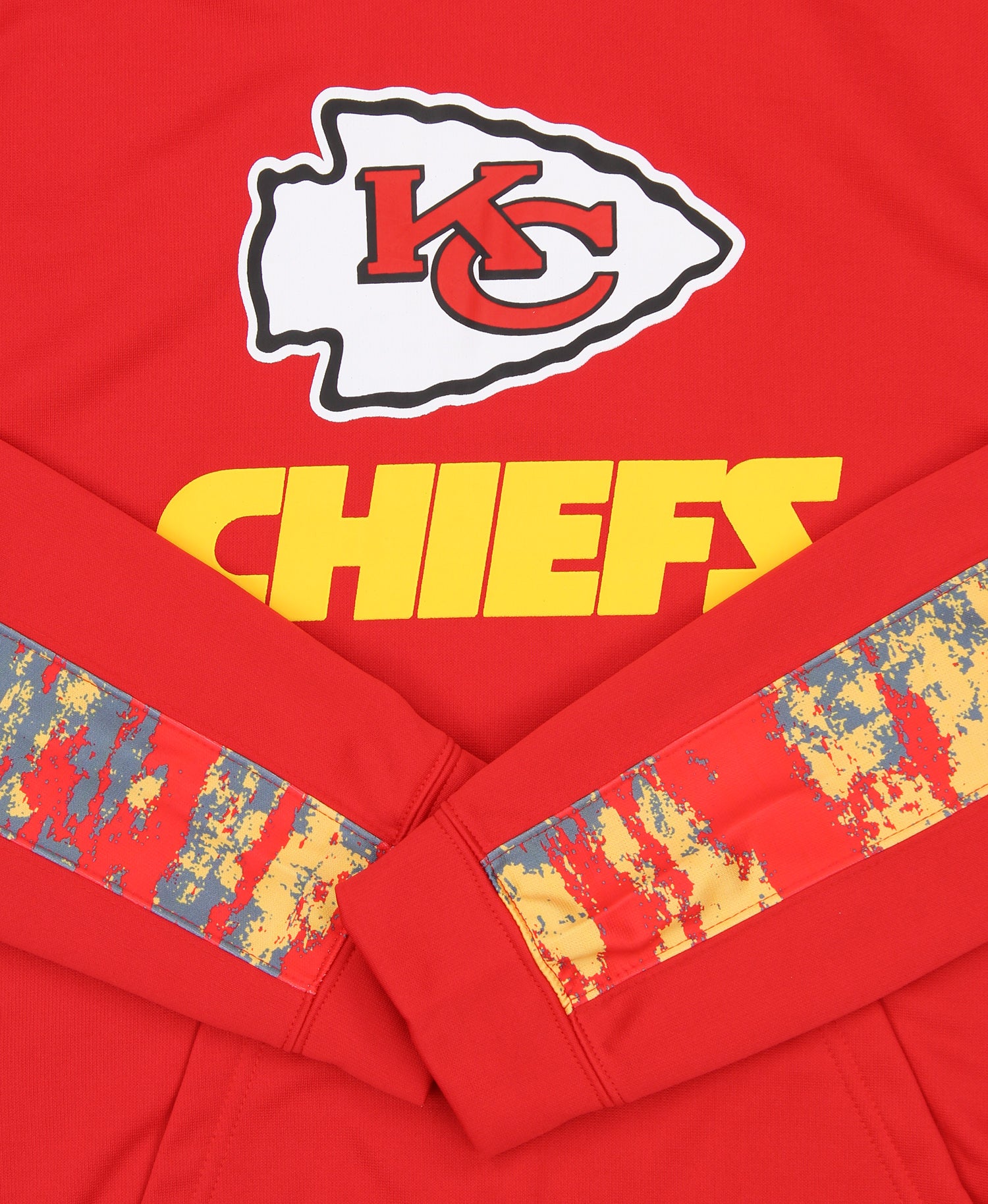 Zubaz NFL Men's Kansas City Chiefs Performance Hoodie w/ Oxide Sleeves