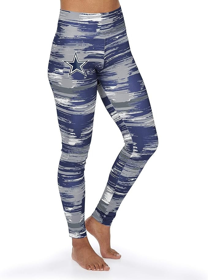 Zubaz NFL DALLAS COWBOYS TEAM COLOR BRUSHED PAINT LEGGING