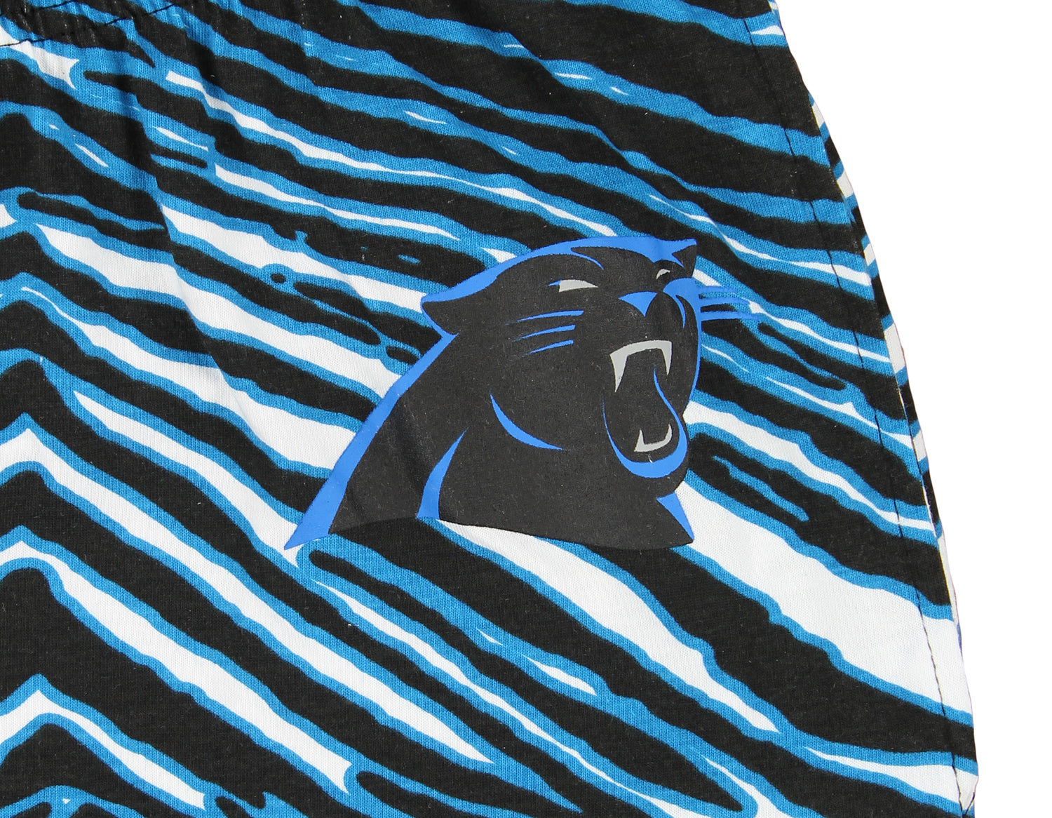 Zubaz Carolina Panthers NFL Men's Zebra Left Hip Logo Lounge Pant