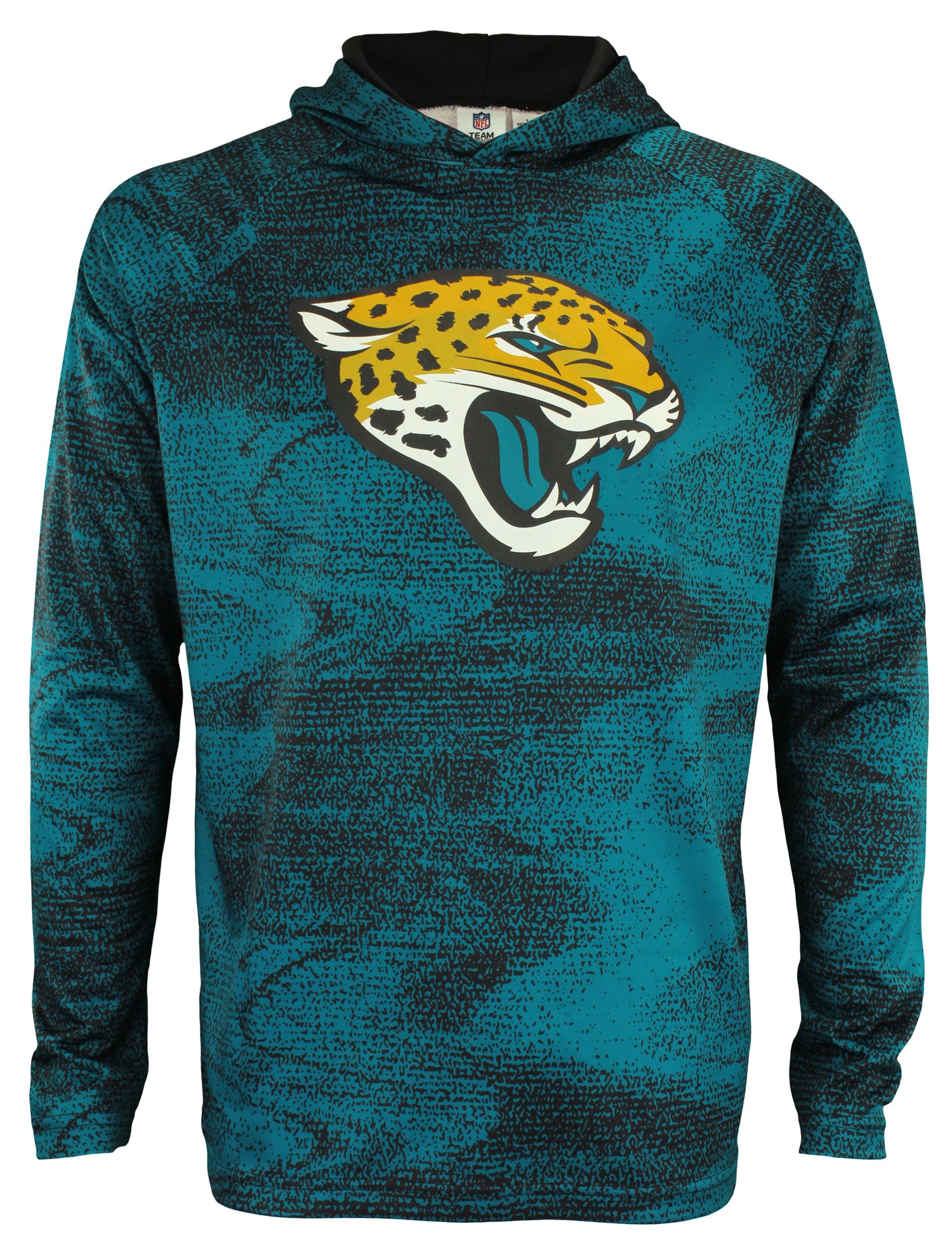 Zubaz NFL Jacksonville Jaguars Men's Static Body Lightweight French Terry Hoodie