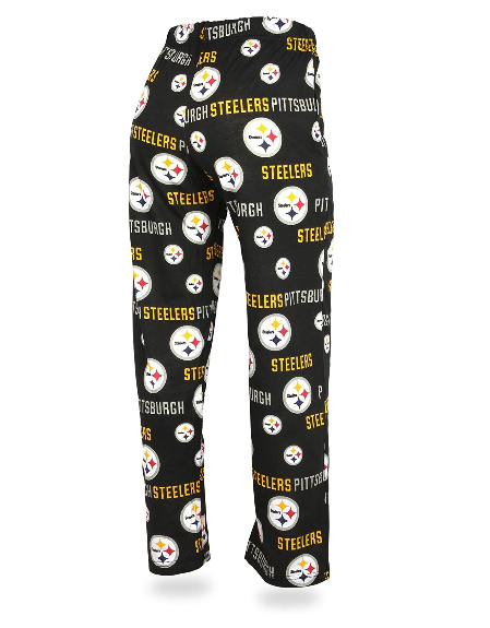 Zubaz NFL Women's Pittsburgh Steelers Comfy Lounge Pants, Black