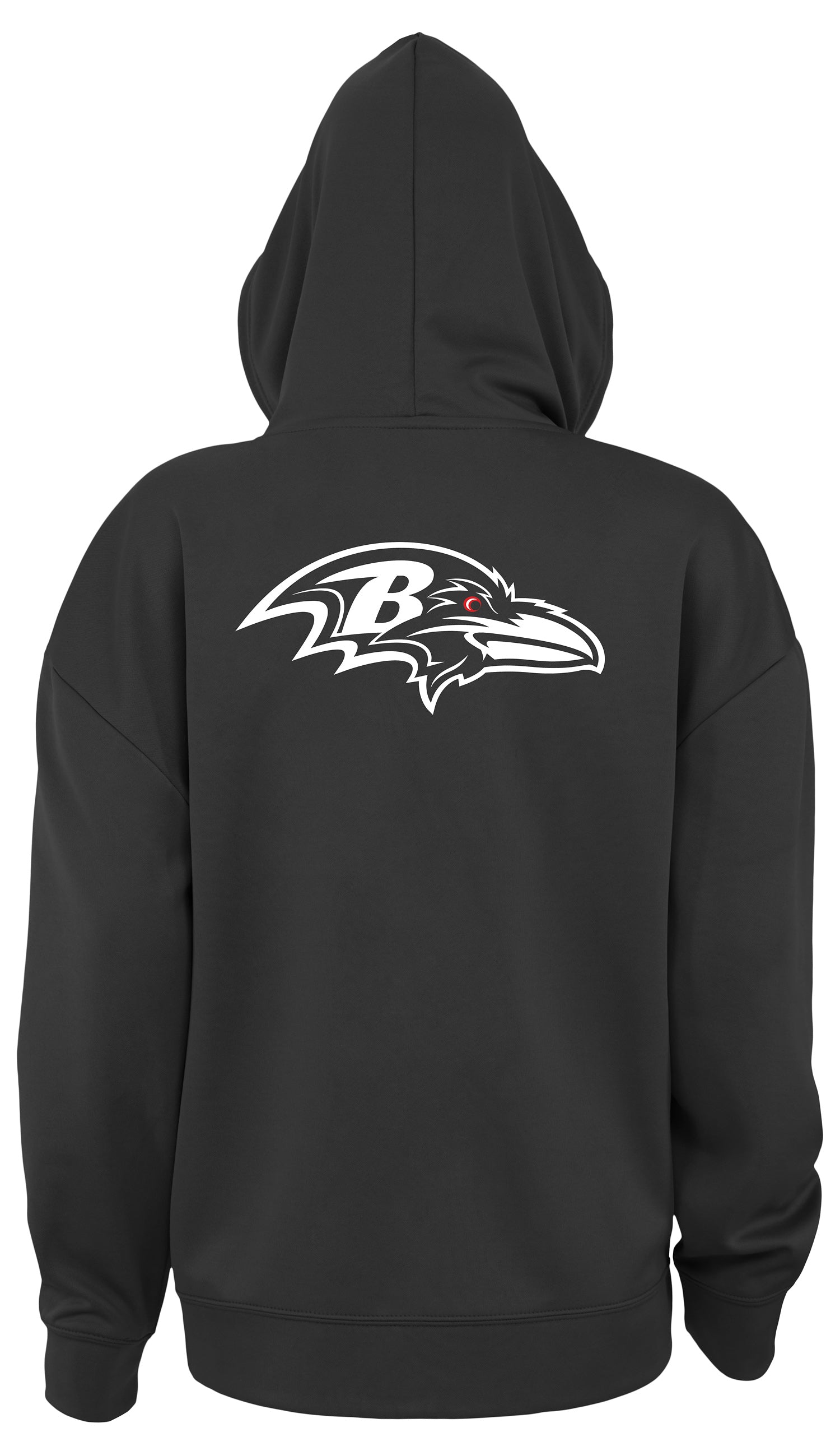 Zubaz NFL Women's Standard Full Zip Hoodie Baltimore Ravens