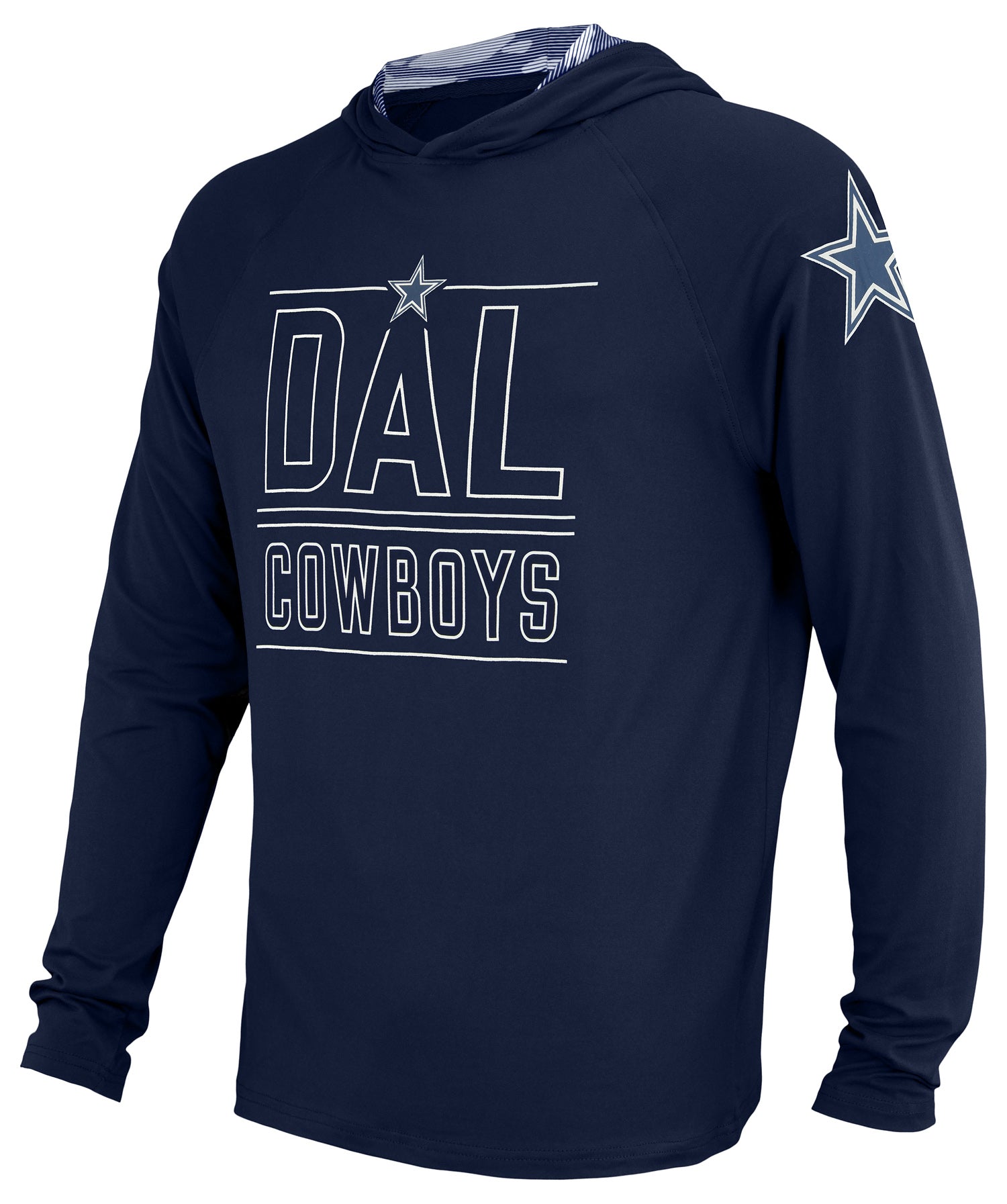 Zubaz NFL Men's Dallas Cowboys Team Color Active Hoodie With Camo Accents