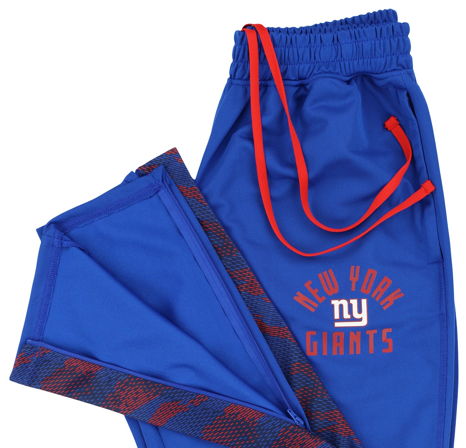 Zubaz NFL Men s New York Giants Viper Accent Elevated Jacquard Track P