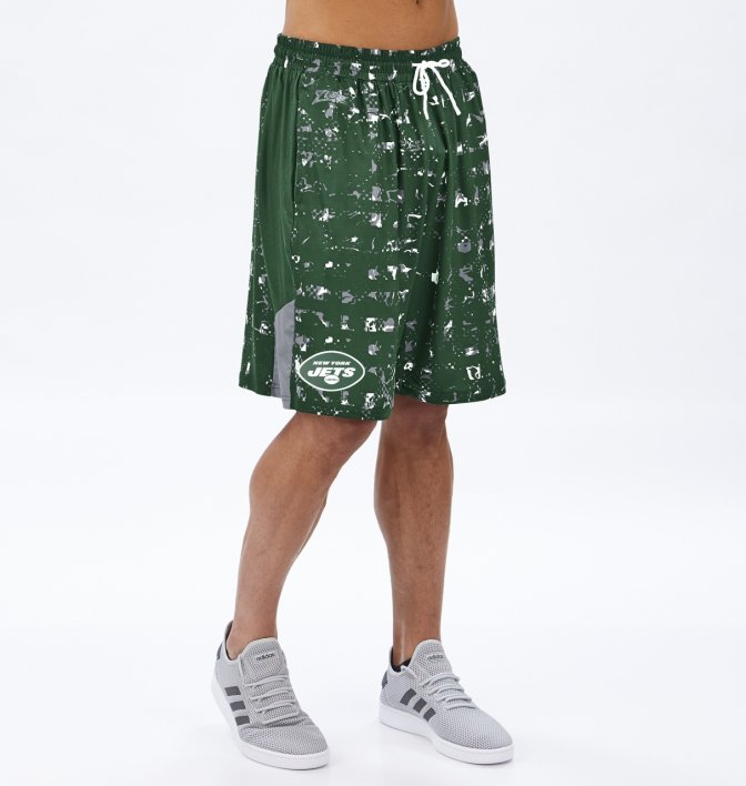 Zubaz NFL Men's New York Jets Color Grid Shorts