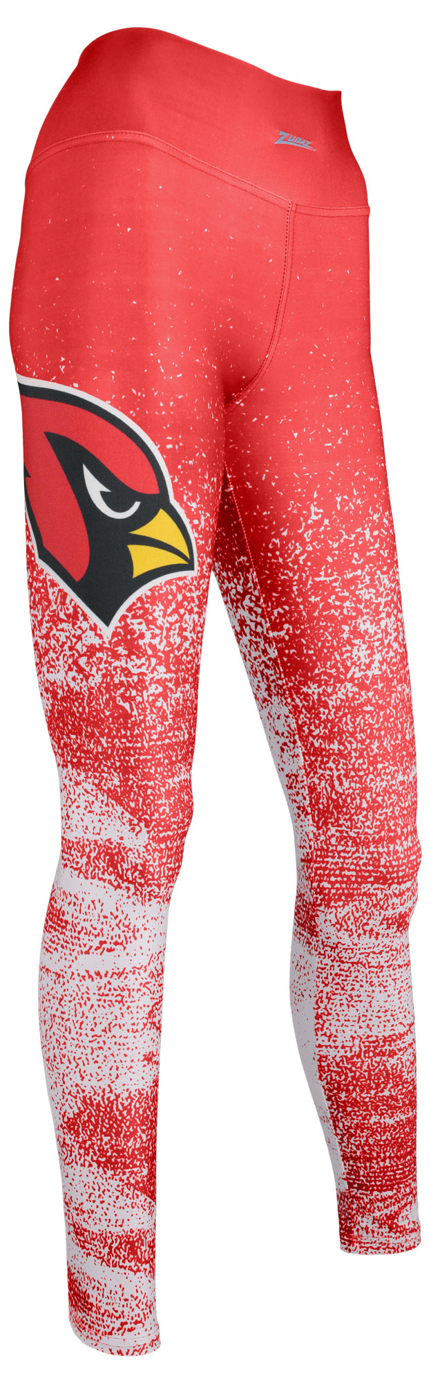 Zubaz NFL Women's ARIZONA CARDINALS MAROON/WHITE STATIC FADE LEGGING