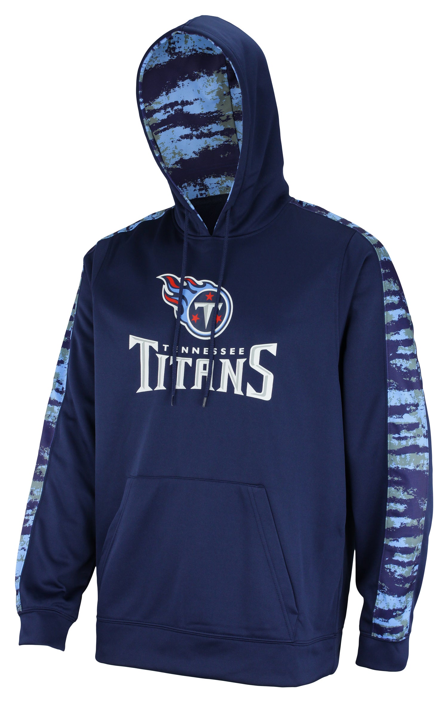 Zubaz NFL Men's Tennessee Titans Performance Hoodie w/ Oxide Sleeves