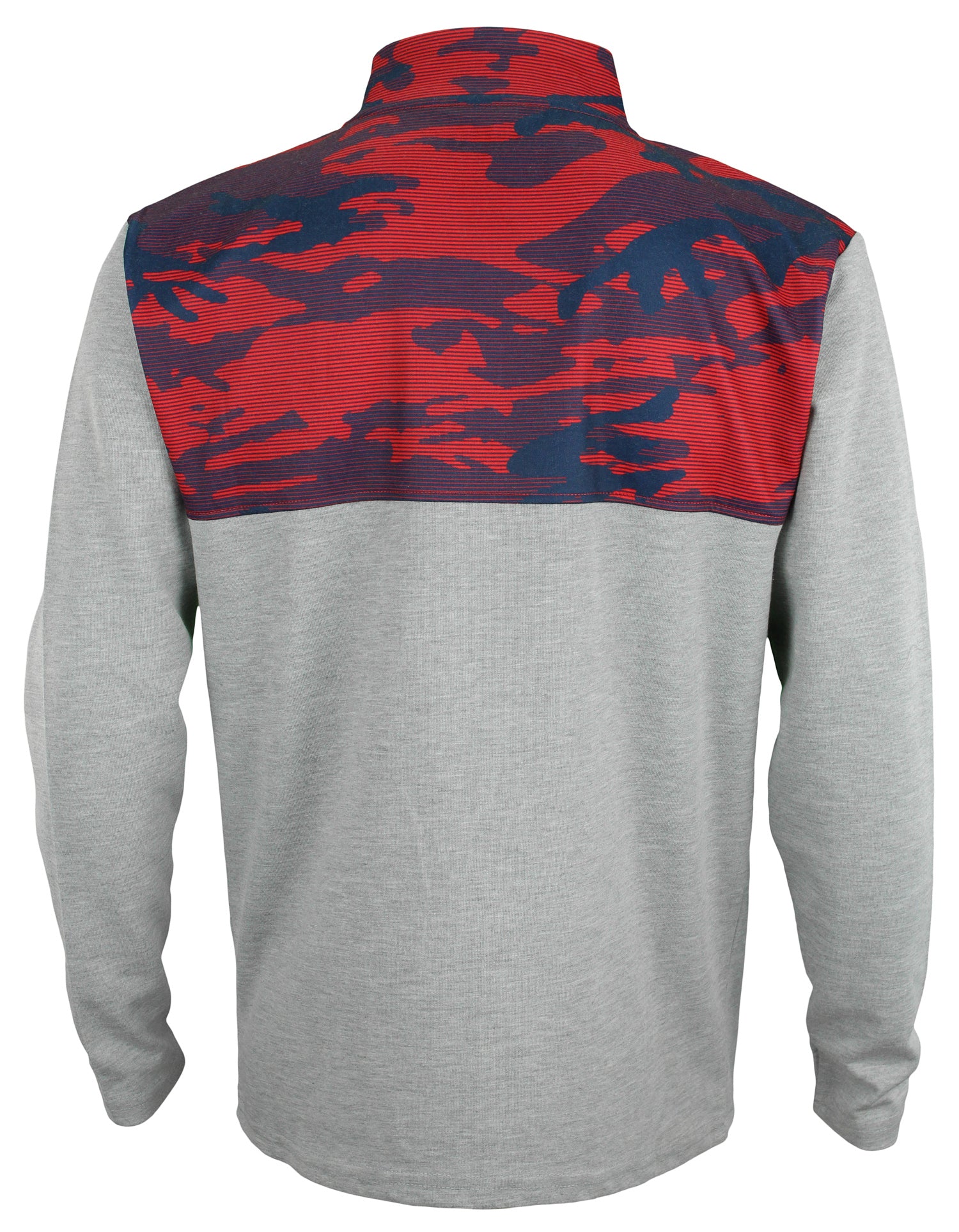 Zubaz NFL Men's Houston Texans 1/4 Zip Fleece Pullover with Camo Lines