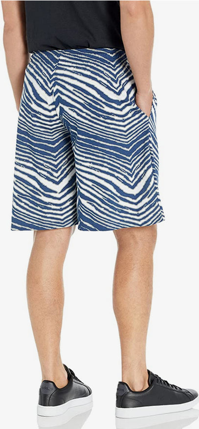Zubaz Dallas Cowboys NFL Men's Classic Zebra Print Shorts with Team Lo