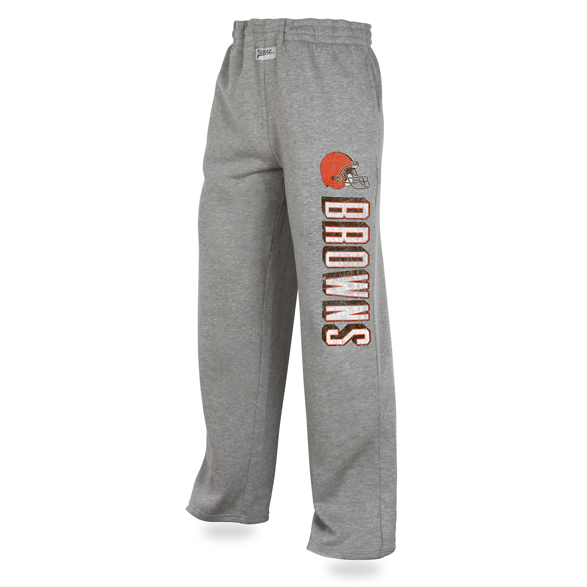 Zubaz NFL Men's Cleveland Browns Sweatpants, Heather Gray