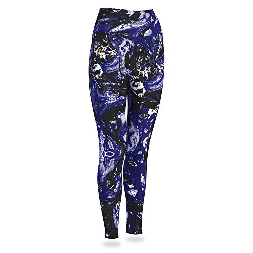 Zubaz NFL Women's Baltimore Ravens Team Swirl Leggings