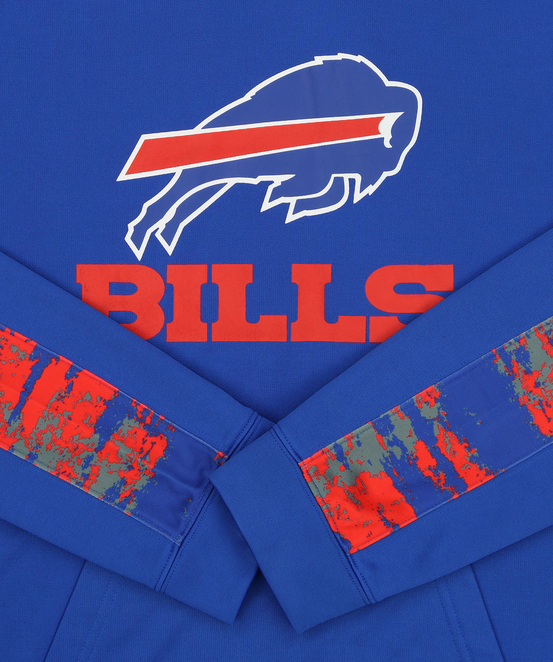 Zubaz NFL Men's Buffalo Bills Performance Hoodie w/ Oxide Sleeves