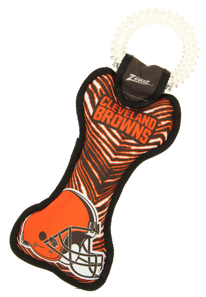 Zubaz X Pets First NFL Cleveland Browns Team Ring Tug Toy for Dogs