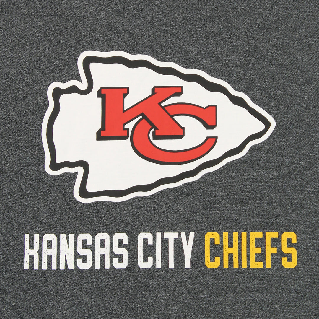 Zubaz NFL Kansas City Chiefs Men's Heather Grey Performance Fleece Hoodie