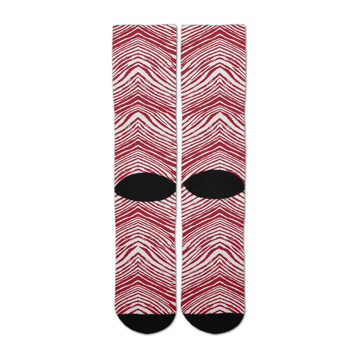 Zubaz By For Bare Feet NFL Zubified Adult and Youth Dress Socks, Arizona Cardinals, One Size