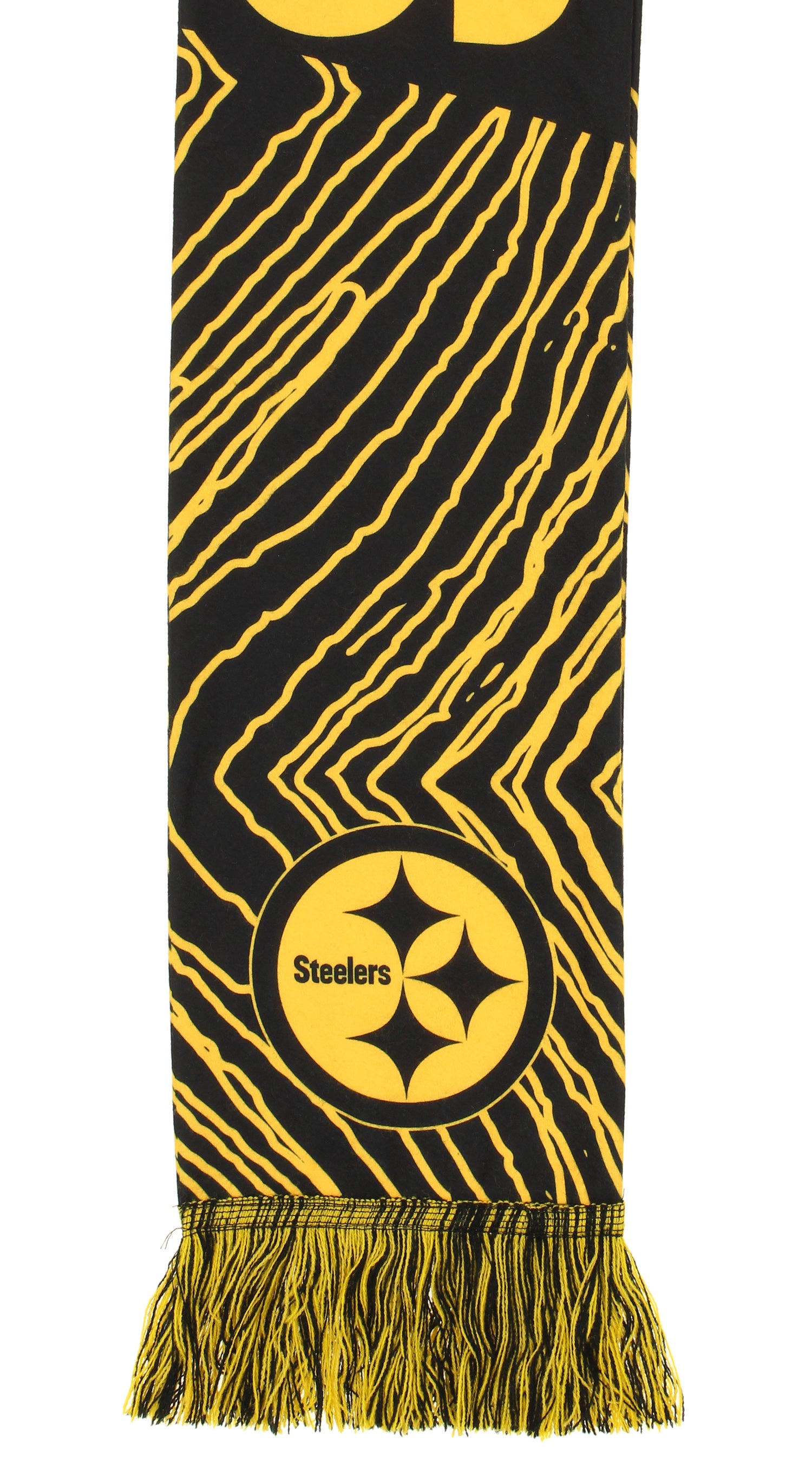 FOCO X Zubaz NFL Collab 3 Pack Glove Scarf & Hat Outdoor Winter Set, Pittsburgh Steelers