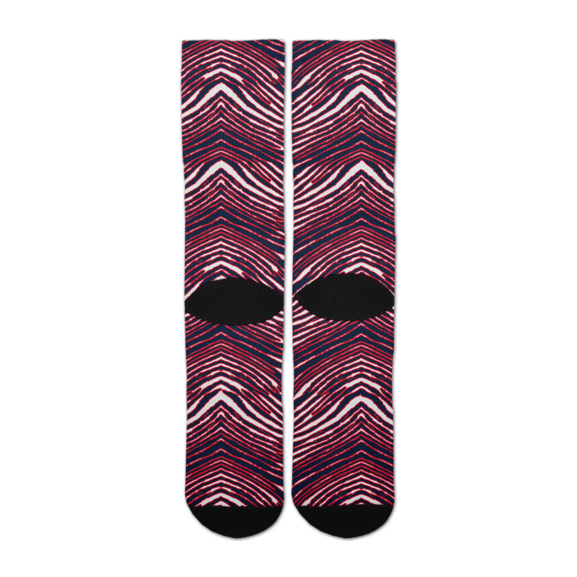 Zubaz By For Bare Feet NFL Zubified Adult and Youth Dress Socks, New England Patriots, Large