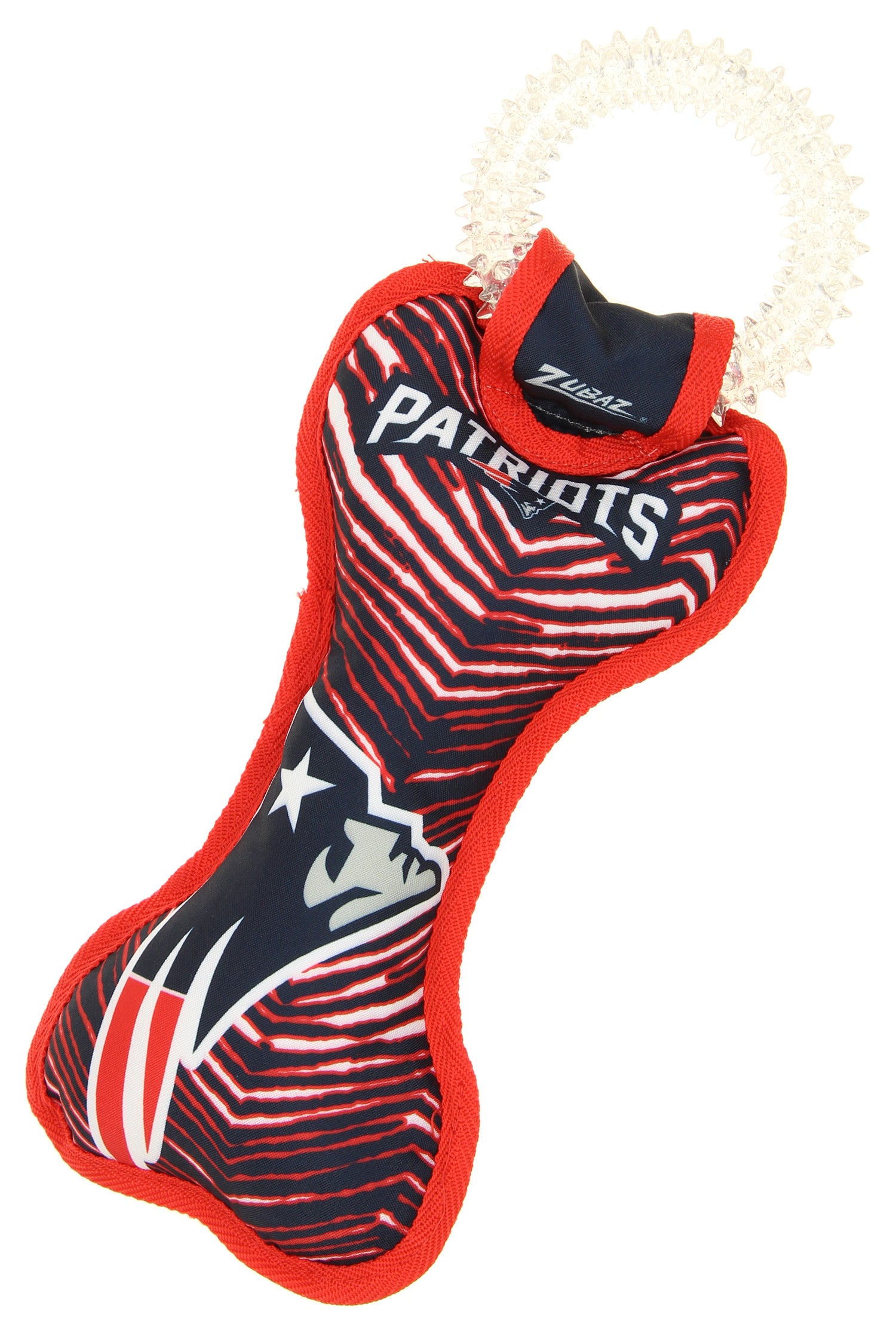 Zubaz X Pets First NFL New England Patriots Team Ring Tug Toy for Dogs