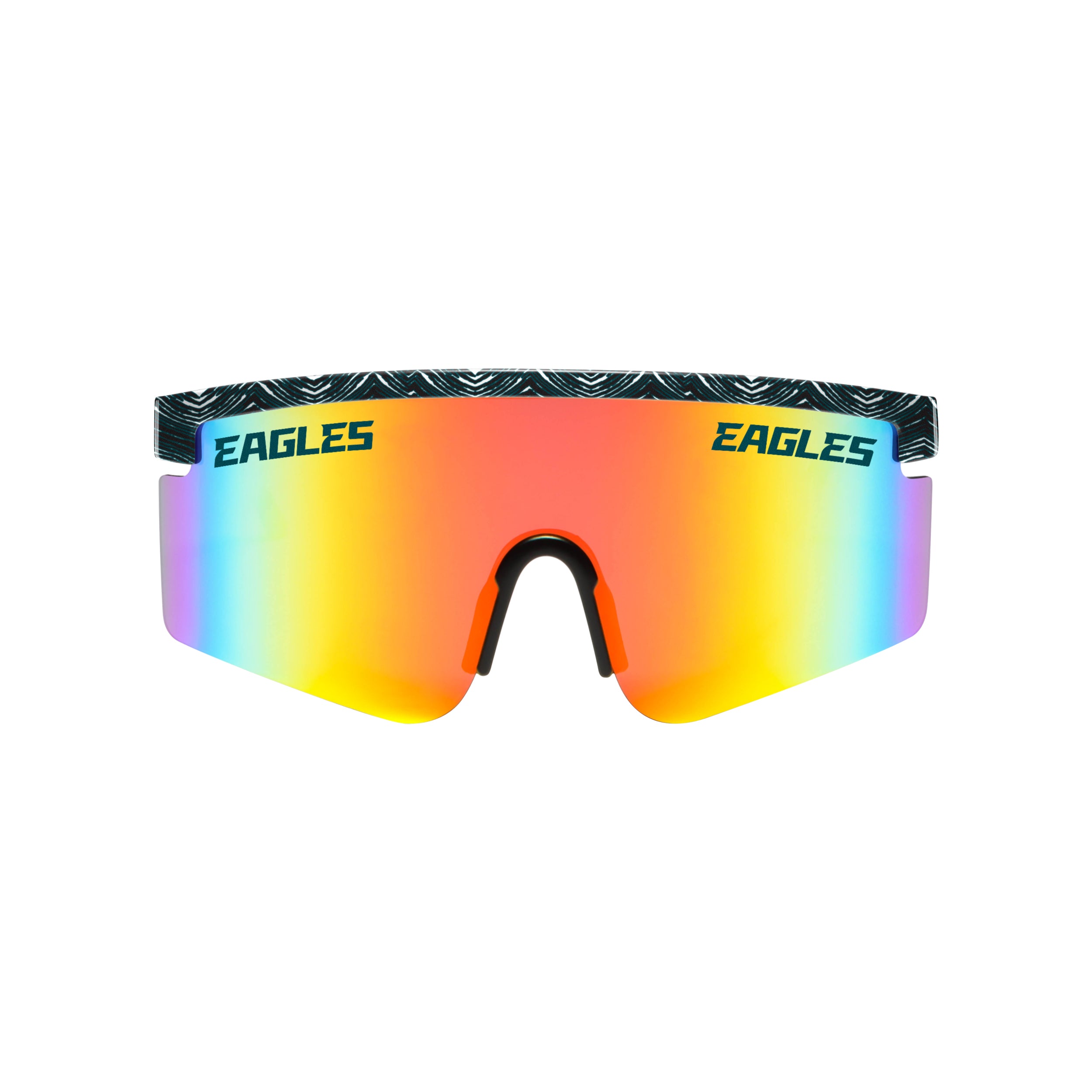 FOCO X Zubaz NFL Collab 90s Retro Swag Sunglasses, Philadelphia Eagles